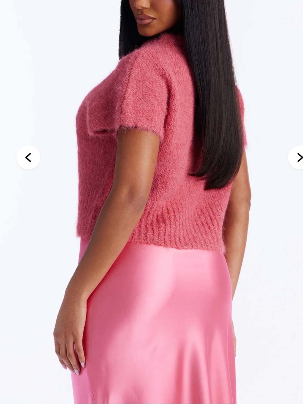 Fashion Nova Pink Satin Bias Maxi Skirt - Picture 3 of 3